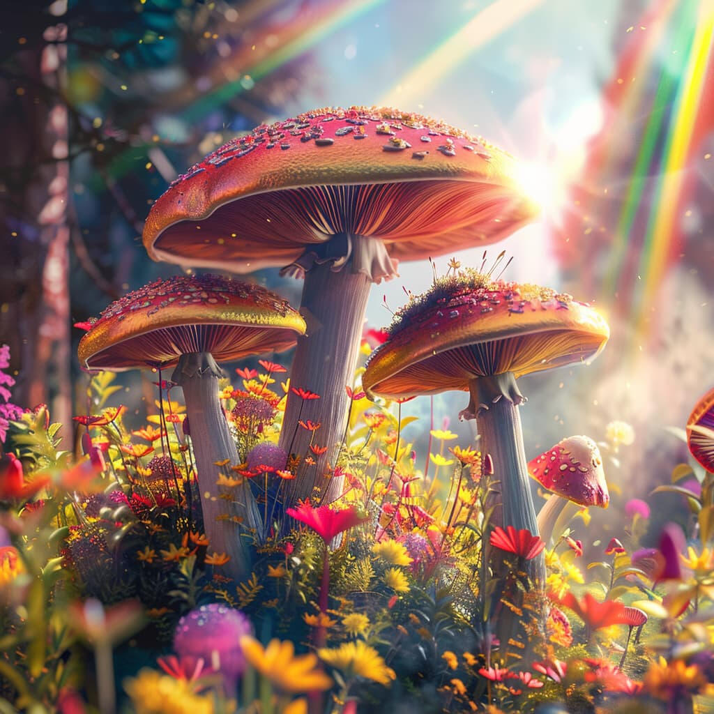 Magic Mushrooms and rainbows